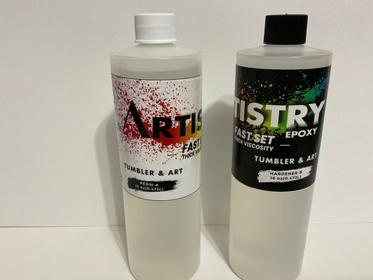 Tumbler/Art Epoxy - Fast Set (Thick Viscosity) 1:1 Formula